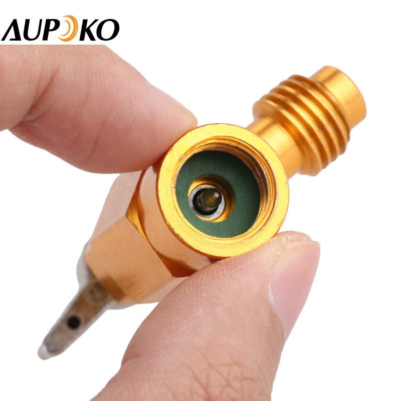 Aupoko R134A Dispenser Valve AC Refrigerant Bottle Opener, R134A Can Tap with 1/2â€™' Male and 1/2â€™â€™ Female Thread, Fits for Automotive Air Conditioning Charging - Image 5